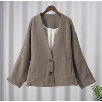 Women's Vintage Double-Breasted Blazer Coat