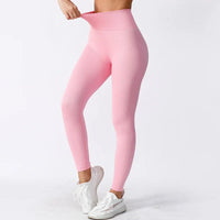 Cross border European and American Thread Sports New Pants Tight Pants Seamless Yoga Pants High Waist Fitness Pants Yoga Pants