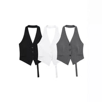 Women’s Sexy Backless Halter Waistcoat