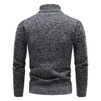 Brand Men Turtleneck Sweaters and Pullovers 2024 New Fashion Knitted Sweater Winter Men Pullover Homme Wool Casual Solid Clothes