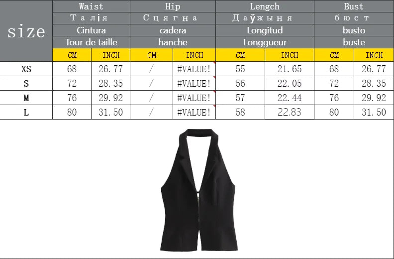 2024 Women Sexy Backless Strapless Halter Corset Tops Side Zipper Lady Slim Camis Female Solid Chic Tops