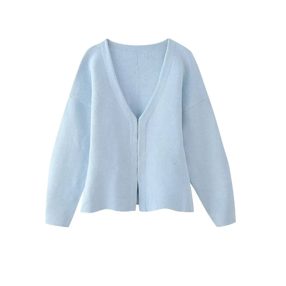 Women's Chic V-Neck Knit Cardigan