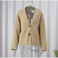 Women's Vintage Double-Breasted Blazer Coat