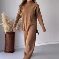 Women's 2-Piece Knit Pullover & Ankle-Length Pants Set