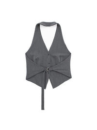 Women’s Sexy Backless Halter Waistcoat