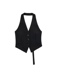 Women’s Sexy Backless Halter Waistcoat