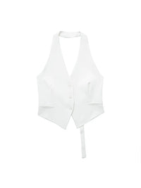 Women’s Sexy Backless Halter Waistcoat