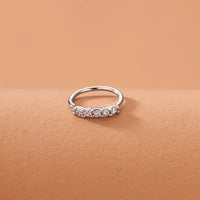 Single-row Miniature Zircon Ultra-sparkle Fine Drill Exquisite with Drill Opening Ring Nose Stud Nose Pierced Nose Ring