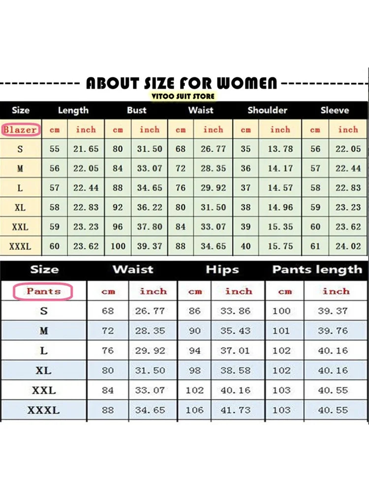 Fashion Solid Women Suits Two Piece Elegant V Neck Long Sleeves Office Lady Outfits Chic Daily Casual Pants Sets (Blazer+Pants)