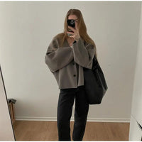 Women's Vintage Double-Breasted Blazer Coat